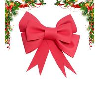 Christmas Tree Bows,Large Tie Holiday Ribbon - Bow Tree Topper | for Home Outdoor Farmhouse Wall Indoor Crafts