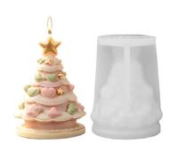 Christmas Tree Candle Mold Flexible - Epoxy Resin Casting Mould | Christmas Tree Silicone Mold for Plaster Resin Chocolates Soap Bars Home Decor Handicrafts Holiday