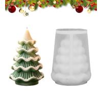 Christmas Tree Candle Mold - Flexible Silicone DIY Casting Mold for Candles