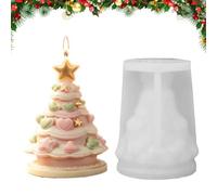 Christmas Tree Candle Mold - Flexible Silicone DIY Casting Mold for Candles