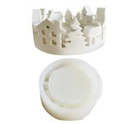 Christmas Tree Candle Mold - Gypsum Casting Ornament Form, Concrete Resin Craft Tool, Holiday Decoration Template | DIY Candle Holder Creation for Festive Home Decor Plaster Cement Resin Use