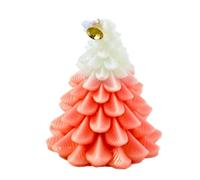 Christmas Tree Candle | Vintage Candlee Holders Gold Traditional Candlewickers with Clip | Long Burning Scented Candles for Winter Halloween Party Birthday Holiday Ambience