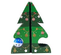 Christmas Tree Cat Scratcher, Magic Organ Cat Scratch Board avec Bell Ball, Cat Portable Cat Post pour se détendre, Jouer