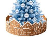 Christmas Tree Collar | Gingerbread House Design Base Stand Ring with Light
