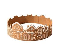 Christmas Tree Collar, Gingerbread House with Lighted Base Stand Design