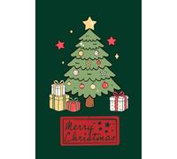 Christmas Tree Colorful Green: Home School Office Notebook