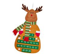Christmas Tree Countdowns Calendar Seasonal Countdowns Calendar Ornament with Christmas Tree Shape for Family Festival Wall Hanging