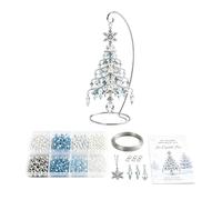 Christmas Tree Craft, DIY Bead Art Kit with Holiday Ornament Design, Decor | Beading Christmas Tree Tabletop Decor for Women Mom Wife Girlfriend Family Holiday Party Home Desk Bookshelf Entryway