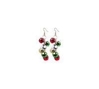Christmas Tree Dangle Earrings Star Ear Drop Stud Red Green Beads Charm Cute Ornament Dangling Earrings Christmas Dangle Star Spiral Xmas Tree Earring Gifts