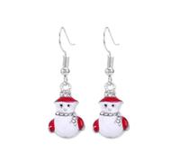 Christmas Tree Dangle Earrings Star Ear Drop Stud Red Green Beads Charm Cute Ornament Dangling Earrings Christmas Dangle Star Spiral Xmas Tree Earring Gifts