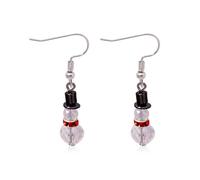 Christmas Tree Dangle Earrings Star Ear Drop Stud Red Green Beads Charm Cute Ornament Dangling Earrings Christmas Dangle Star Spiral Xmas Tree Earring Gifts