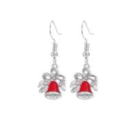 Christmas Tree Dangle Earrings Star Ear Drop Stud Red Green Beads Charm Cute Ornament Dangling Earrings Christmas Dangle Star Spiral Xmas Tree Earring Gifts