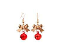 Christmas Tree Dangle Earrings Star Ear Drop Stud Red Green Beads Charm Cute Ornament Dangling Earrings Christmas Dangle Star Spiral Xmas Tree Earring Gifts