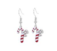 Christmas Tree Dangle Earrings Star Ear Drop Stud Red Green Beads Charm Cute Ornament Dangling Earrings Christmas Dangle Star Spiral Xmas Tree Earring Gifts