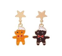 Christmas Tree Dangle Earrings Star Ear Drop Stud Red Green Beads Charm Cute Ornament Dangling Earrings Christmas Dangle Star Spiral Xmas Tree Earring Gifts