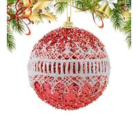 Christmas Tree Decoration Ball, Hangable Christmas Party Decorations, 8cm Hangable Glitter Tree Ball Ornaments for Home Office School Hotel Apartment College Dorm Farmhouse Celebrations