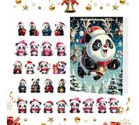 Christmas Tree Decorations | Acrylique 2D Panda Ornament For Rearview Mirror - 24 Day Countdown 2025 Hanging Decor For Car Mirror DooDaily Portandr Wall Party Holiday Seasonal Tree Decoration
