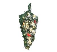 Christmas Tree - Decorative Lighted Hangable Holiday Decoration for Home, Retail Store Display Porch with Sparkling Lights, Hanging Tree for Wall, Ceiling, Apartment and Photo 20.87x10.04x1.97 inches
