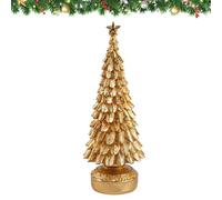 Christmas Tree Figurine - Artificial Collectibles Statues, Decorative Resin Tree Miniature Ornament For Fireplace Bedroom Living Room Office Dorm | Holiday Indoor Outdoor Garden Yard Restaurant