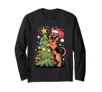 Christmas Tree German Shepherd Sunglasses GSD Manche Longue