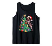 Christmas Tree German Shorthaired Pointer Sunglasses Dog GSP Débardeur