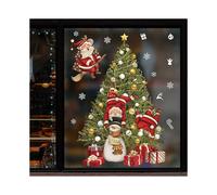 Christmas tree glass sticker mall window Christmas decoration gift wall sticker school activity office decoration sticker