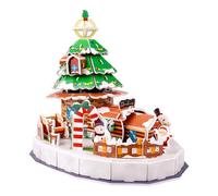 Christmas Tree House 3D Puzzle Kit pour Adultes et Enfants, décoration de fêtes de Vacances en Bois Bricolage, Anniversaire créatif pour Les Femmes et Les Hommes
