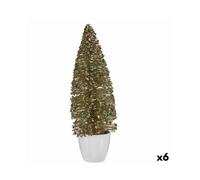 Christmas Tree Krist+ Bronze Golden Plastic Christmas Tree 10 x 33 x 10 cm (6 Units)