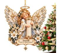 Christmas Tree Money, Holders For Cash, 2D Acrylic Cute, Angel Wallet | Funny Money Keepsake Home Decor Home Office Entryway Window Wall Mantel Holiday Party