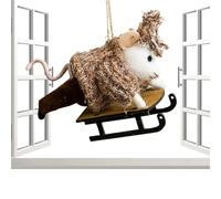 Christmas Tree Ornaments Animals, Cute Farm Animal Hanging Pendants, 7.09x3.15x3.15 inches, Festive Decorations, Craft Ornament Set for Home Garden Party, Rustic Animal Themed Christmas, Holiday