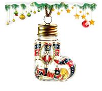 Christmas Tree Ornaments Cute Nutcracker - Stocking Bottle Crafts Christmas | Christmas Tree Decor Wishing Bottle for Outdoor Home Living | Room Bedroom Wall Shelf Office Party Holiday Christmas Tree