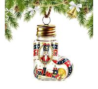 Christmas Tree Ornaments - Nutcracker Stocking Decor, Wishing Bottle Hangin | Nutcracker Design, Stocking Ornament, Wishing Bottle, Hanging Decor, For Christmas Trees Walls Shelves Bedrooms Offices And P