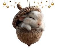 Christmas Tree Ornaments - Winter Holiday Keepsake Flat | Acrylic Animal Pendant for Christmas Tree, Backpack, Keychain, Shoulder Bag, Living Room, Bedroom Or Office