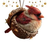 Christmas Tree Ornaments - Winter Holiday Keepsake Flat | Acrylic Animal Pendant for Christmas Tree, Backpack, Keychain, Shoulder Bag, Living Room, Bedroom Or Office