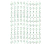 Christmas Tree Paperclips 100 Pack | Cute Metal Clips for Office