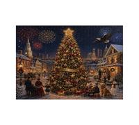 Christmas Tree Puzzle 1000 Piece Holiday Jigsaw for Family Game Night