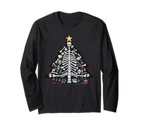 Christmas Tree Skeleton Xmas Radiology Xray Technologist Manche Longue