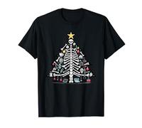 Christmas Tree Skeleton Xmas Radiology Xray Technologist T-Shirt