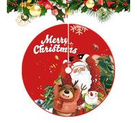 Christmas Tree Skirt | 35 pouces Red Festive Winter Home Decorations, Christmas Tree Rug Base Cover | for New Year Home Dorm Apartment Bedroom Living Room