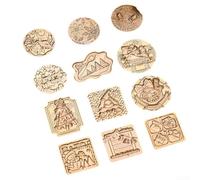 Christmas Tree Snowflake Wax Seal Stamp Brass pour retro Christmas | Brass Material, Clear Engraved Patterns, For Cards Envelopes DIY Crafts, Festive Holiday Decor, 2.5cm/3cm Size