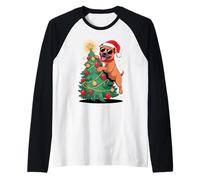 Christmas Tree Staffordshire Bull Terrier Sunglasses Staffy Manche Raglan