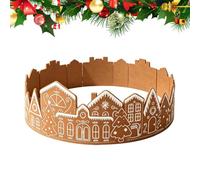Christmas Tree Stand Cover - Gingerbread House Ring, Festive Lighted Decor