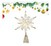 Christmas Tree Star Topper, Glitter Festive Ornament, Sparkling Holiday Decor, Lightweight Treetop Decoration, Christmas Accessory for Home Office Bar Shop Bedroom