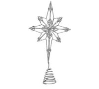 Christmas Tree Star Topper Octagonal Hollow Ornament Holiday Decoration