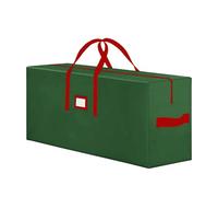 Christmas Tree Storage Box - Rip-Stop Oxford Fabric, Seal | Waterproof Holiday Decorations Container, Large Christmas Tree Bag For Garland, Garage, Moving, Packing, 600D, Red/Green
