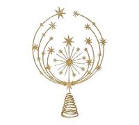 Christmas Tree Top Decoration - Metal Star, Durablee 3D Snowflake Ornament Enhancing Seasonal Cheer, Perfect Indoor Accent for Homes, Shops, Living Areas, Holiday Display, Winter Celebration Decor