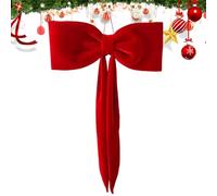 Christmas Tree Top Decoration - Velvet Rustic Farmhouse Bow - Extra Large Christmas Tree Bow,for Indoor Outdoor Wedding Birthday Baby Shower Party Wall Decor