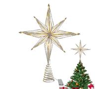 Christmas Tree Topper - 3D Star, Lighted Treetop Ornament, Long Lasting Festive Decoration | Multifunctional Holiday Indoor Home Bedroom Wedding Yard Night Balcony Parrty Garden Patio Event Display