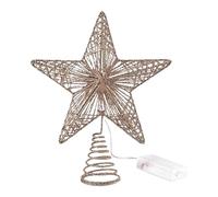 Christmas Tree Topper Lighted - Battery Powered LED Star Festival Ornament, LED Tree Toppers Christmas Decorations | for Festival Wedding Party Office New Year Holiday Bar Home, 25x20cm/9.84x7.87inch