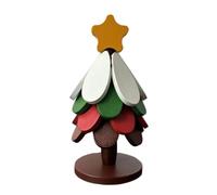 Christmas Tree Trivet - 4 Tier Wooden Foldable Heat Pad | Space Saving Table Protector, Christmas Coaster Tree for Restaurant Camping Picnic Barbecue Cups Bowls Plates Soup